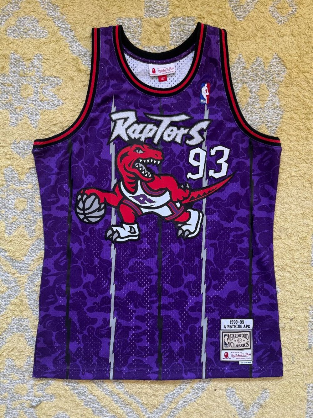 BAPE x Raptors Mitchell and Ness Hardwood Classics Jersey